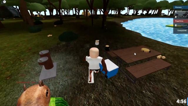 Дети и взрослые отправились в лес: Roblox|Where's the Baby! смотреть онлайн