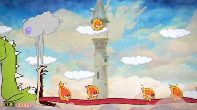 Cuphead - Grim Matchstick In Fiery Frolic Boss Fight (A+ Guide - Perfect Run - Regular)