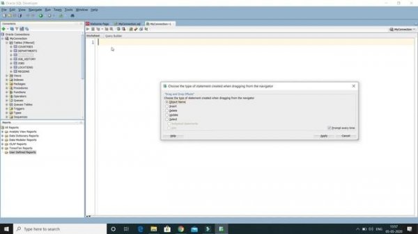 SQL developer tool tricks to generate insert ,update and select query from existing table?