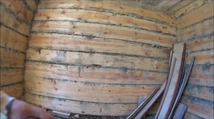 ч.2   строительство бани поставили сруб 3- 6