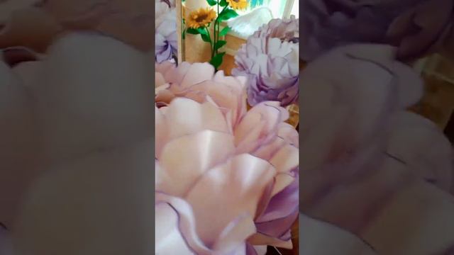 Пион из изолона. Тонировка колером. смотреть онлайн