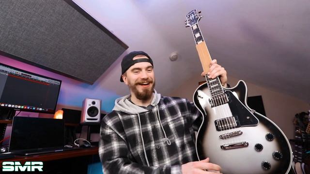 SILVERBURST LES PAUL GUITAR UNBOXING! смотреть онлайн