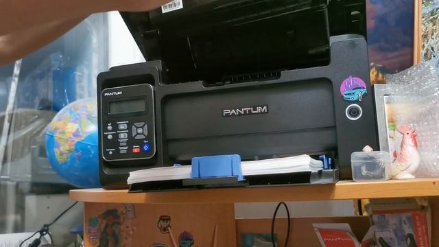 Распаковка и установка нового картриджа PC-211