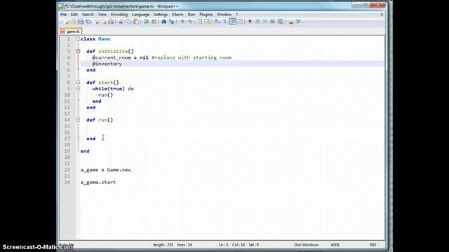 Text Adventure - Tutorial 1 смотреть онлайн