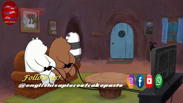Learn English With We Bare Bears - Present Continuous смотреть онлайн