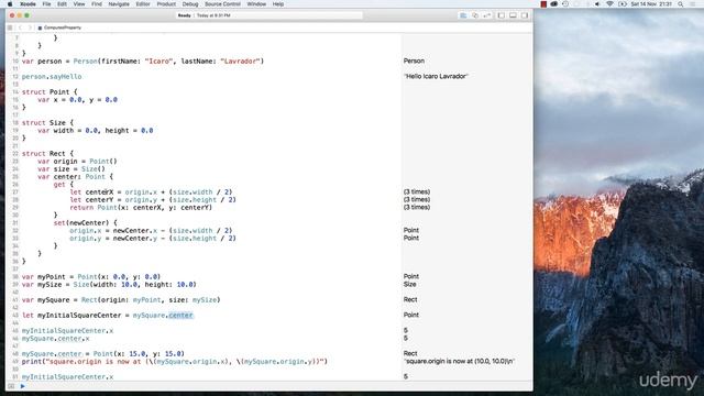 Swift: Learn how to master Properties in just one hour : Computed Property смотреть онлайн