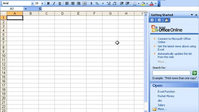 Microsoft Excel 2003 1-2 启动 Excel 2003 смотреть онлайн