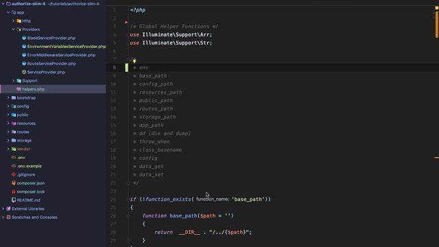 Slim 4 Authentication (Lesson 7: Env Variables Files) смотреть онлайн