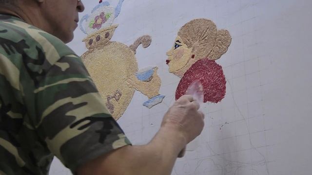 Жидкие обои,техника нанесения смотреть онлайн