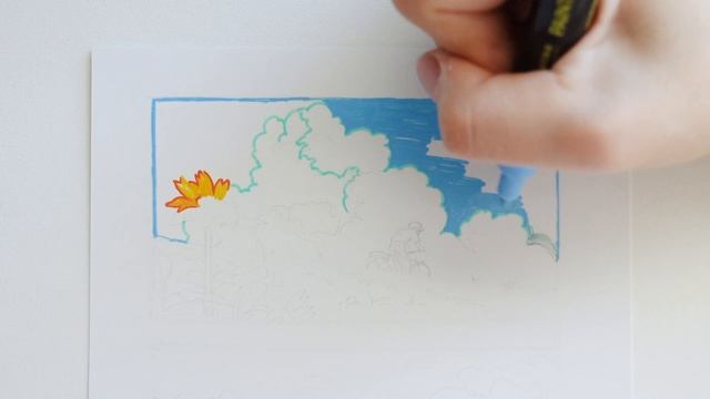 Trying Out New Markers | Drawing Totoro Scene w. Artistro смотреть онлайн
