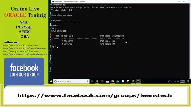 Oracle DBA 19c Online Live Training by LT IT: SL#02 Oracle DB 19c Installation and HR account unloc смотреть онлайн