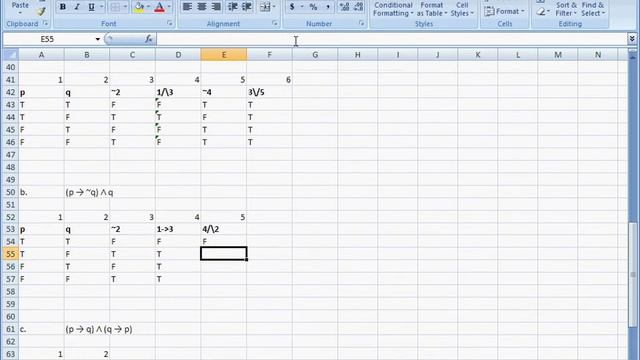 Truth Tables with excel partB смотреть онлайн