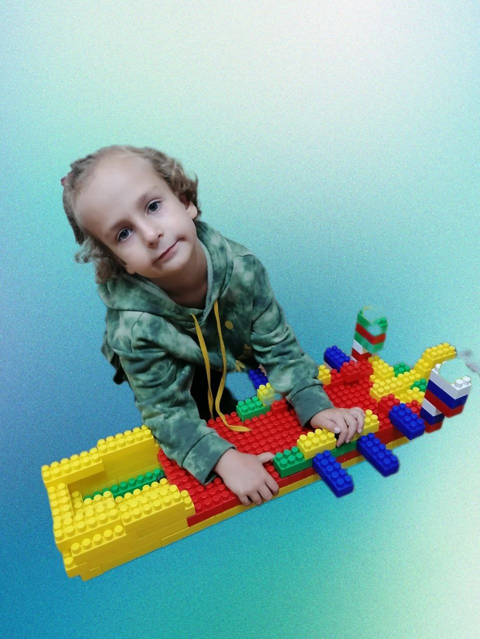 Военный корабль из конструктора Полесье