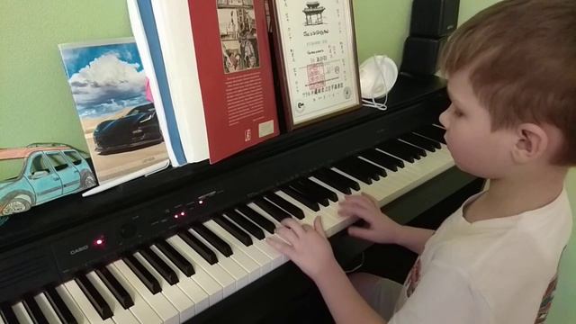 "Этюд" А. Жилинский. Исполняет Кузьмин Лев, 5 лет. смотреть онлайн