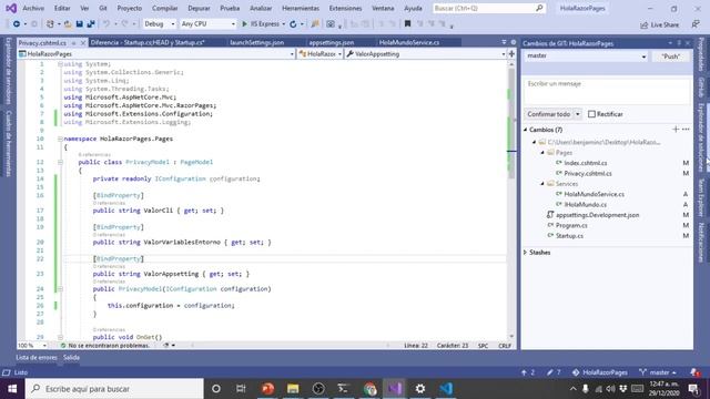 Configuración ASP.NET Core Como leer Variables de entorno, de la linea de comando y appsettins.jso смотреть онлайн