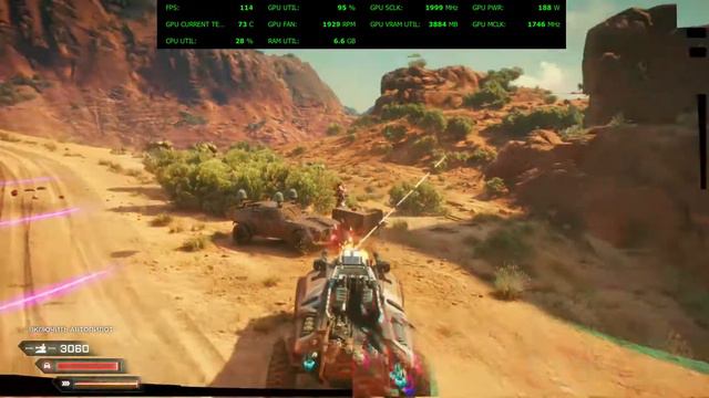 Rage 2-тест производительности на R7 3800XT+RX 5700XT+64GB DDR 4 3200mgh+m2 Adata 2tb