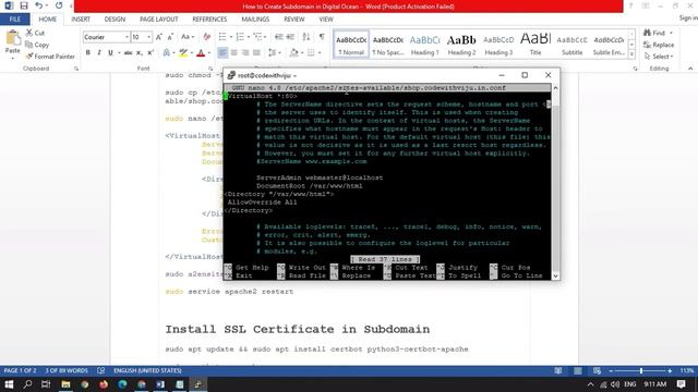 How to Create Subdomain in Digitalocean With Free SSL Certificate in 2022 | Step By Step in Hindi смотреть онлайн