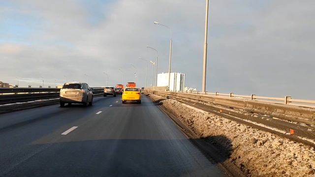 A Car Trip Around Moscow On 01/13/2024 поездка на машине по Москве 13.01.2024