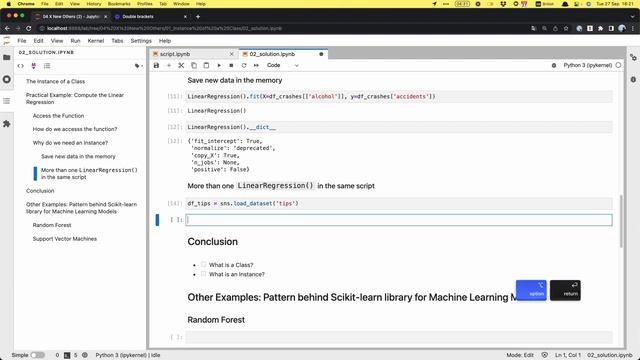 The Instance of a Class | Compute Any Machine Learning Model with Scikit-Learn in Python смотреть онлайн