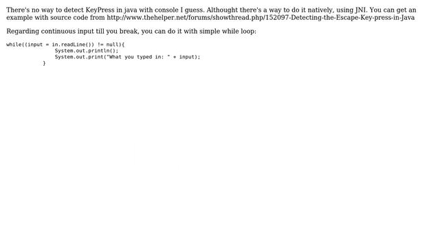Press Anykey in Java with BufferedReader (4 Solutions!!) смотреть онлайн