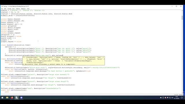 Python Discord Bot erstellen #031 Auswahlmenüs смотреть онлайн
