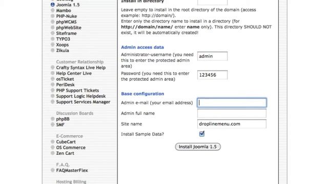 Install Joomla at HostGator using Fantastico смотреть онлайн
