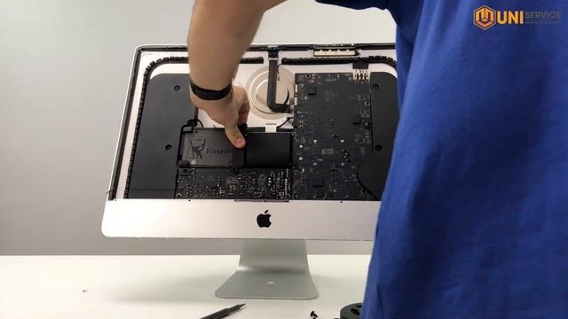 Замена матрицы (дисплейного модуля) на 21.5 ‘’ iMac A1418 2017 года выпуска. смотреть онлайн