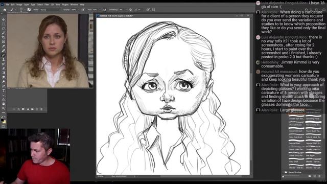 Live Stream - Caricaturing The Office - Pam Beesly смотреть онлайн