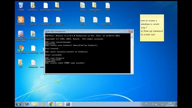 How to create a user and a database in oracle 11g смотреть онлайн