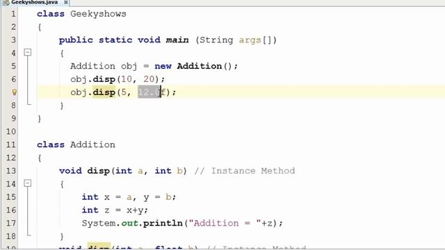 62. Method overloading in terms of type of parameter in Java Programming (Hindi) смотреть онлайн