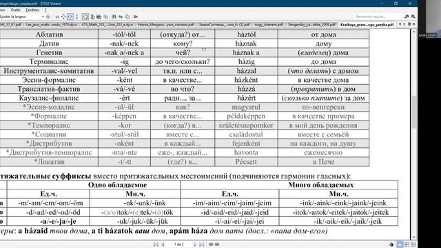 Венгерский за месяц. День 11. Грамматика. Обзор венгерских падежей