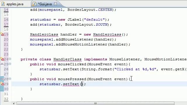 Java Programming Tutorial - 75 - MouseListener interface смотреть онлайн