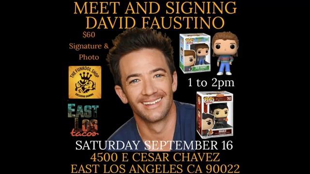 Meet David Faustino @ East Los Tacos in East LA on September 16, 2023 for autographs & photo-ops смотреть онлайн