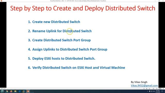 Part - 12 - VCP7-DCV 2020 - How To Create And Deploy VMware Distributed Switch
