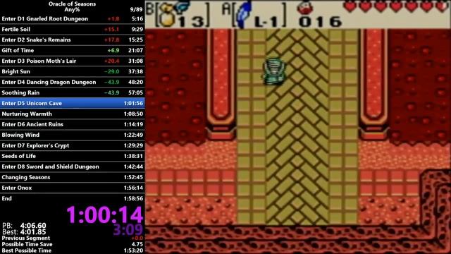 (old) Oracle of Seasons Any% in 1:56:23 смотреть онлайн