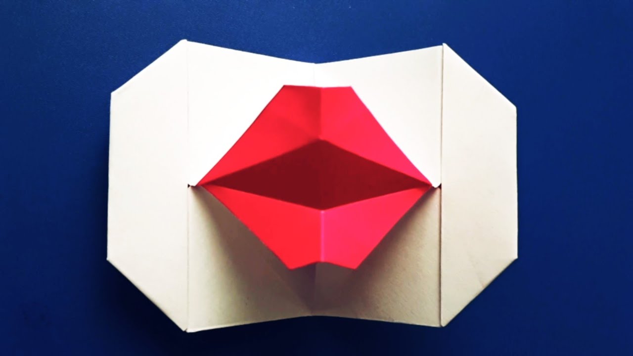 Как сделать губу из бумаги Как сделать губу из цветной бумаги смотреть онлайн