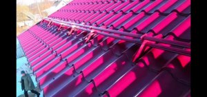 Установка, монтаж снегозадержателей самостоятельно