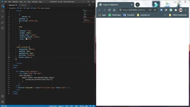 Copying Text to Clipboard | Copy To Clipboard using HTML CSS Javascript смотреть онлайн