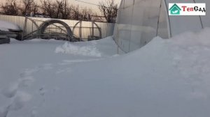 Большие теплицы зимой - нужно ли чистить от снега?