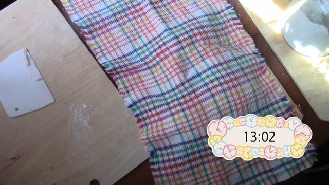 Французский хлеб из недомешанного теста с шестью обминками. Очень вкусно! смотреть онлайн