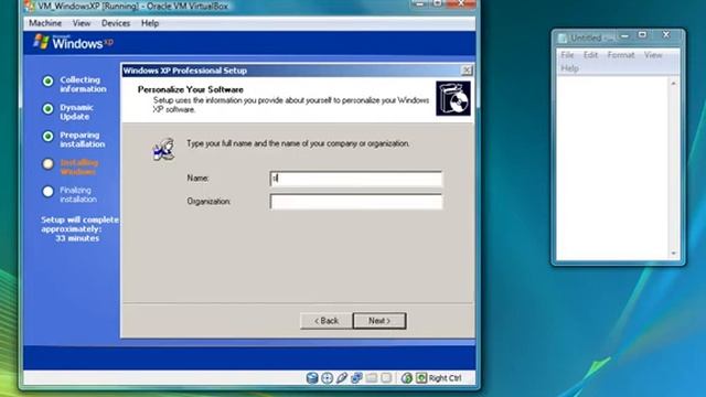 Creating Windows XP VM on Oracle Virtual Box смотреть онлайн
