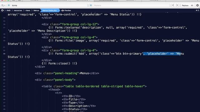 43 Laravel 5.2 Controller, Model & View - Restaurant menus Part III смотреть онлайн