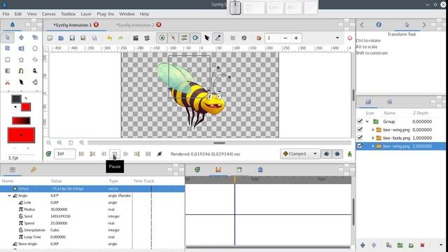 Как делать автоматическую анимацию в Synfig Studio смотреть онлайн