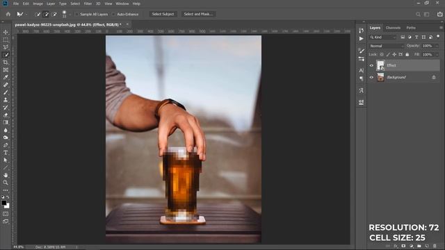 How to Make Pixel Art from Photos - Photoshop Tutorial смотреть онлайн