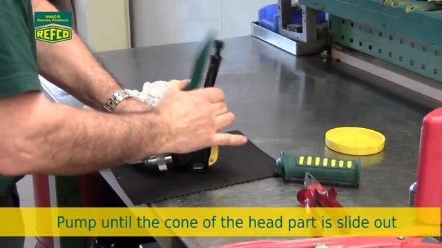 Труборасширитель REFCO HY-EX гидравлика // Обзор обслуживания и заправки оборудования смотреть онлайн