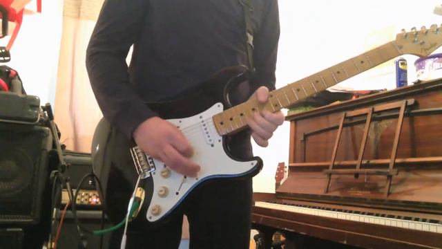 Fender Strat 1996 MIJ with Tex Mex pickups. 'Red House' style improvisation смотреть онлайн