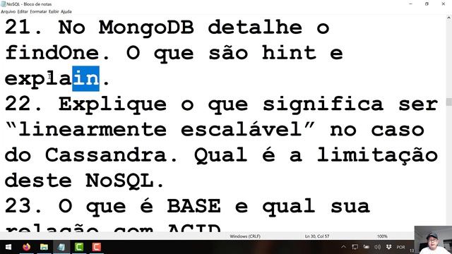 NoSQL180 No MongoDB são hint e explain Cassandra linearmente escalável смотреть онлайн