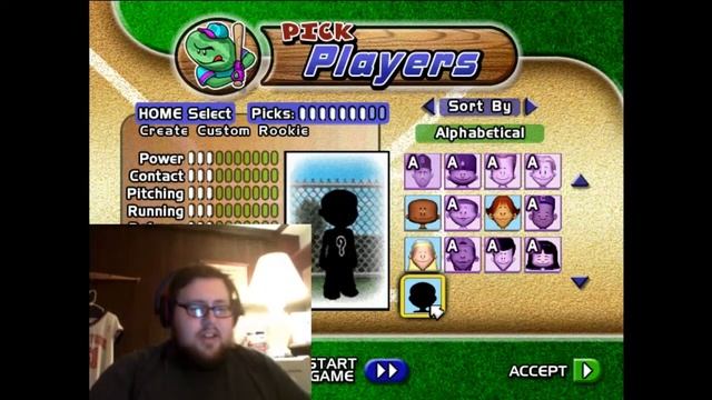 "THE DREAM TEAM" - Backyard Baseball 2005 - Setup & Game 1 (@ Rangers) смотреть онлайн