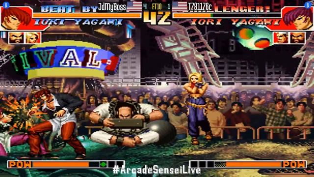 FT10 @kof97: JdMyBoss (US) vs T781176c (US) [King of Fighters 97 Fightcade] Sep 9 смотреть онлайн