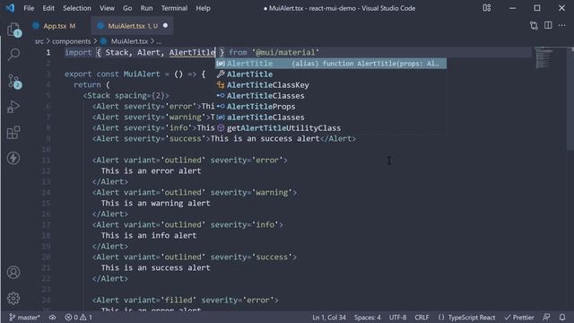 React Material UI Tutorial - 34 - Alert смотреть онлайн